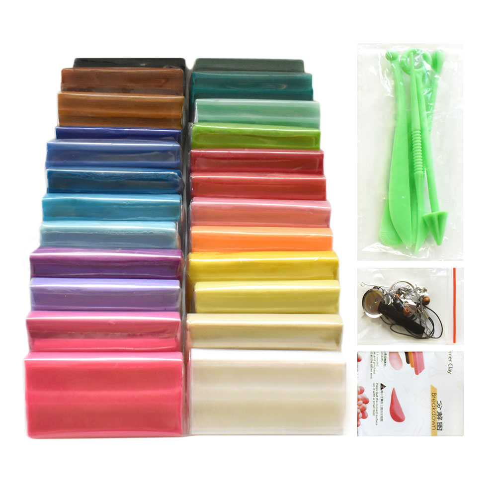 软陶_MS-4025A/B#MS-4026A/B#MS-4027A/B#MS-4028A/B#MS-4029A/B(24色/32色/36色/48色/60色X20克+塑料收纳盒装/一层-常规配套）
