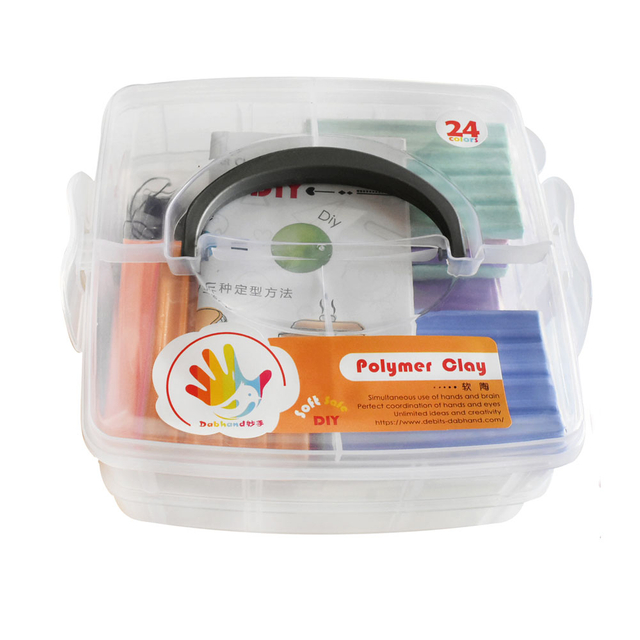 软陶_MS-4030A#MS-4030B(24色X40克/36色X25克+工具+说明+塑料收纳盒装/）