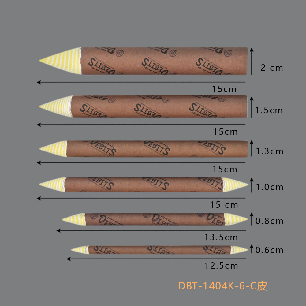 纸擦笔（螺旋吸卡）_DBT-1404K-6#（6支装）双尖