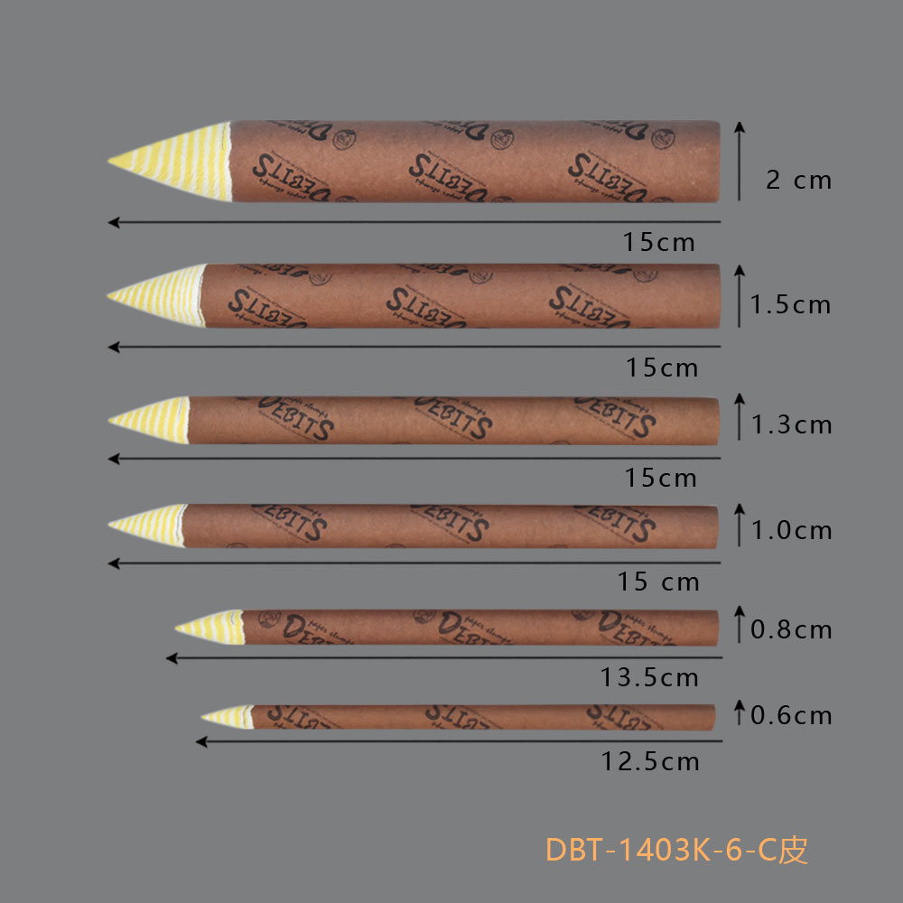纸擦笔（螺旋吸卡）_DBT-1403K-6#（6支装）单尖