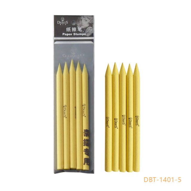 纸擦笔（黄宣）_DBT-1401-5#（5支装）单尖
