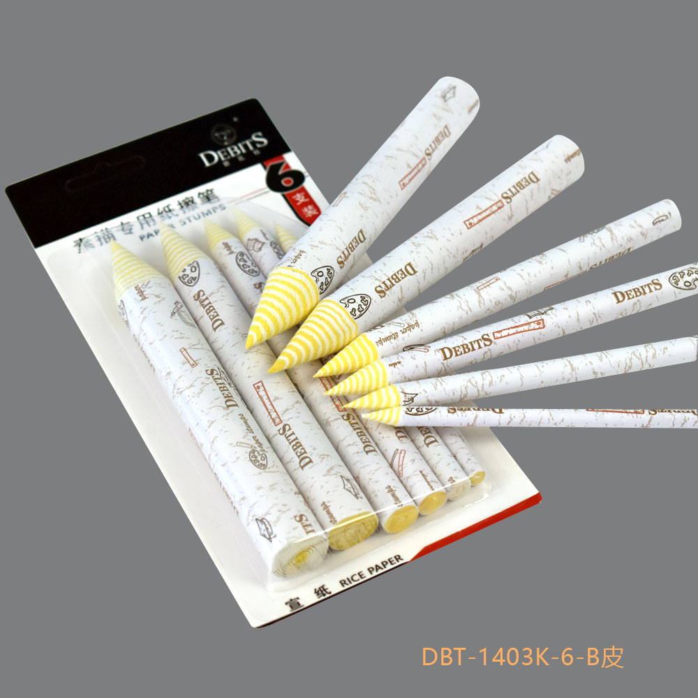 纸擦笔（螺旋吸卡）_DBT-1403K-6#（6支装）单尖