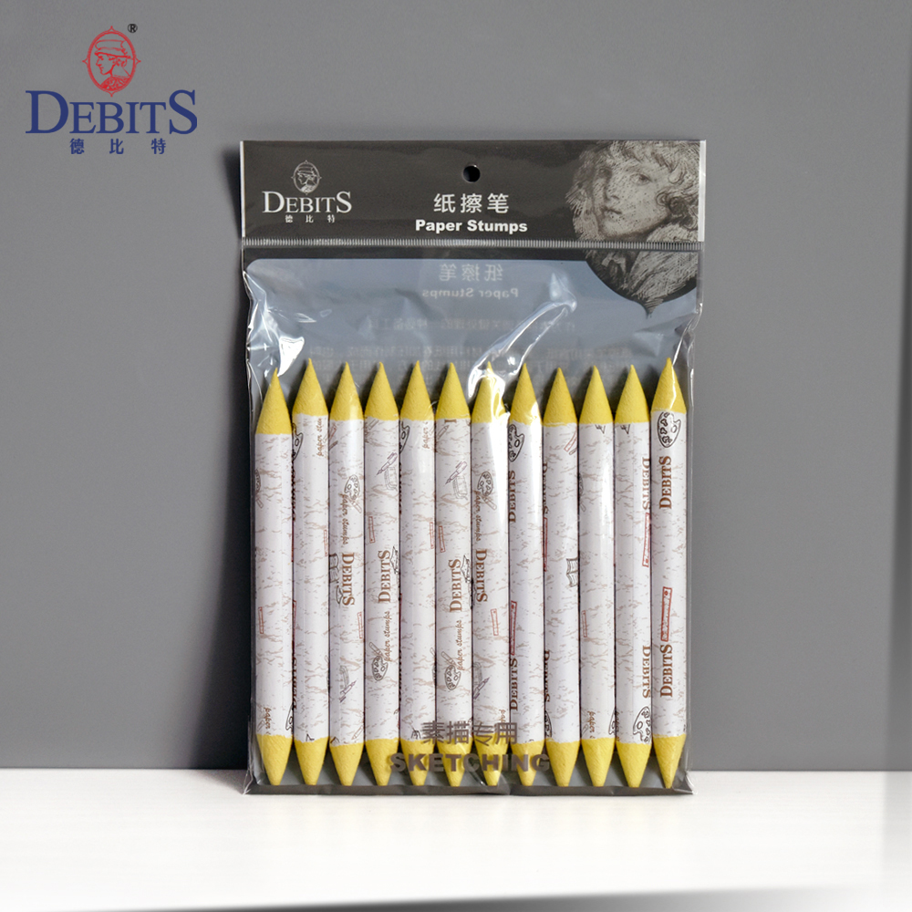 纸擦笔（黄宣）_DBT-1402-11-12#（直径11mm，双尖12支套装）