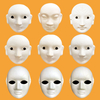 纸面具_勾线面具_MS-06101#