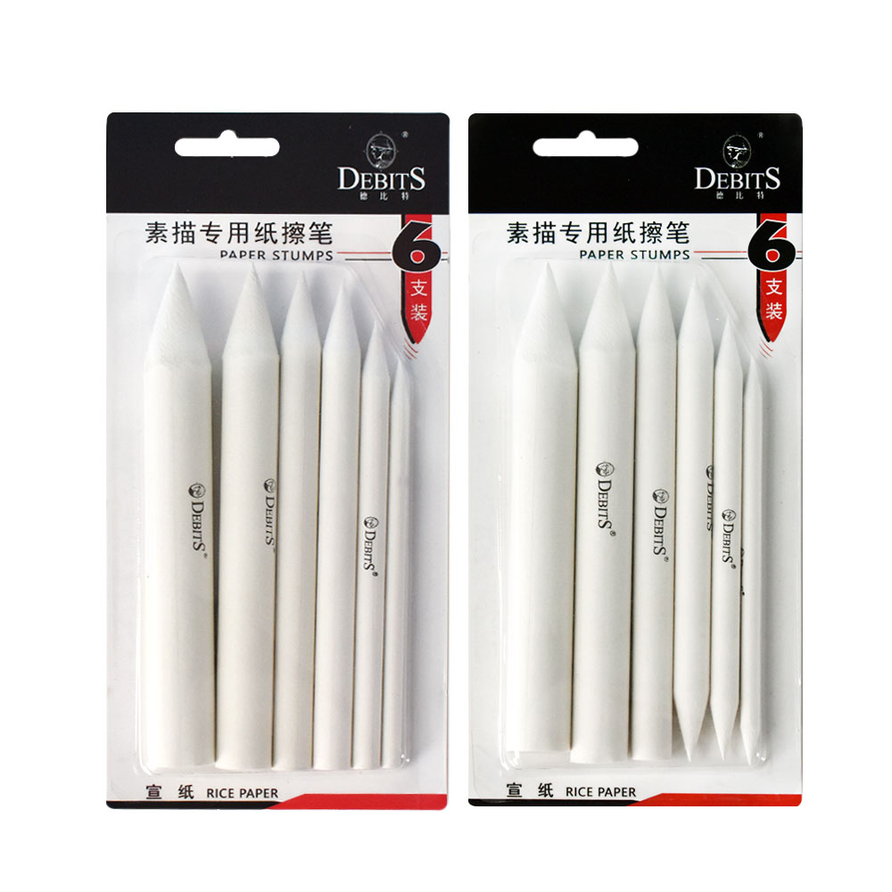 纸擦笔（白宣吸卡）_DBT-1406K-6#（6支装）双尖