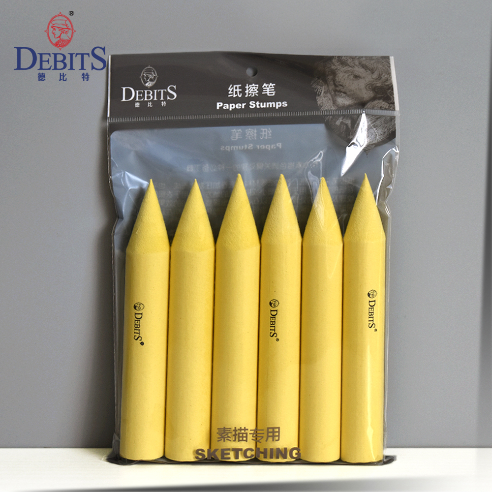 纸擦笔（黄宣）_DBT-1401-25-6#（直径25mm，单尖6支套装）