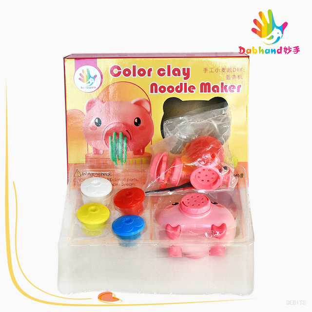 彩泥套装玩具_MS-505#（小猪面条机）