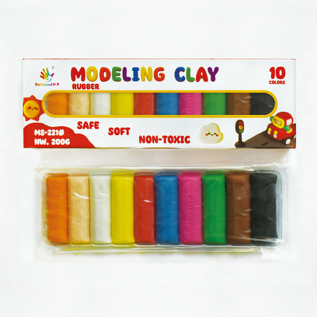 塑型彩泥_MS-221-MS-288（橡胶材质）（10椭圆纸盒套装）