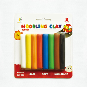 塑型彩泥_MS-230（橡胶材质）（8色圆柱吸卡）