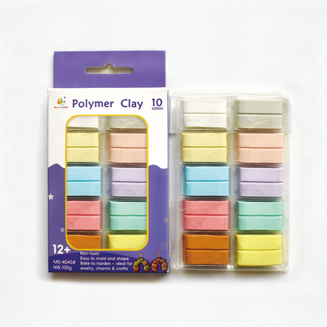 软陶_MS-4045（10色X10克，纸盒套装）