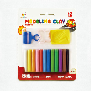 塑型彩泥_MS-289#（橡胶材质）（12色圆柱吸卡+模具+压辊）
