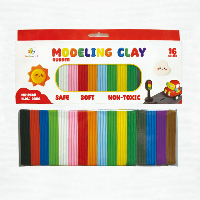 橡胶彩色泥_MS-293#（16色小薄片彩泥）