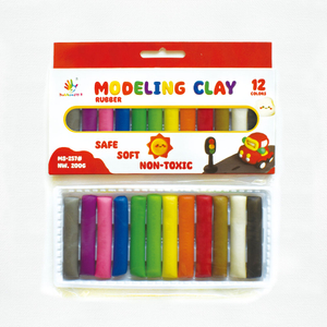塑型彩泥_MS-257（橡胶材质）（12色纸盒）