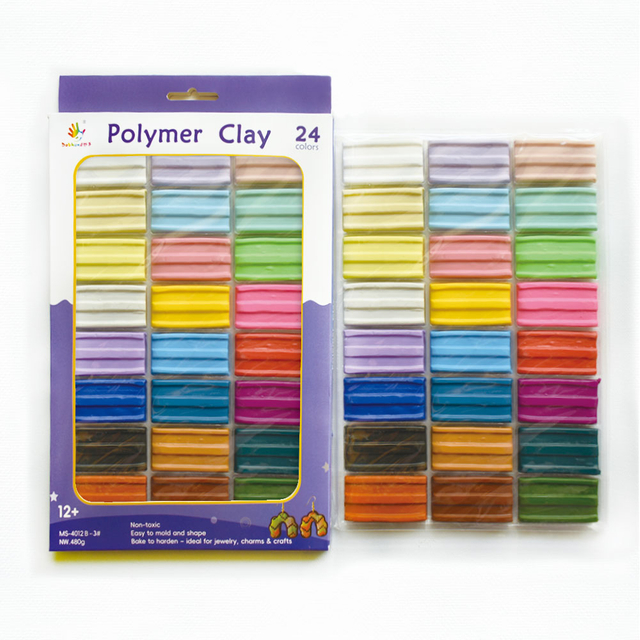 软陶_MS-4012B-3#(24色X20克，彩盒套装)